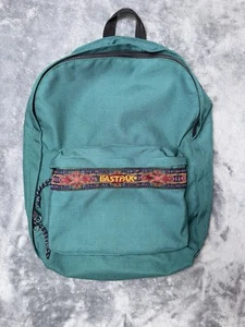 Vintage Eastpak Backpack Bandito Green BookBag 90s Made In USA - Picture 1 of 10