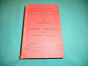Avv. T. Bruno CODICE DEI LAVORI PUBBLICI XIX G. Barbera Editore FI 1893 - Picture 1 of 1