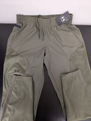 Under Armour Womens Pants Unstoppable Hybrid Ankle OD Green UA 1379115-390 New - Image 1 of 4