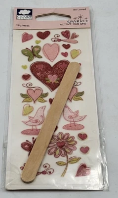 Cloud9 Designs "Be Loved" Acento Brillante Frotar 28 Piezas - Nuevo Foto 1 de 4