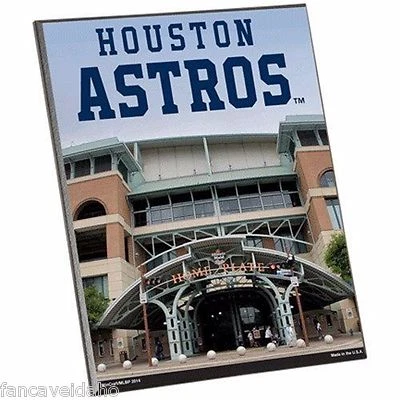 Houston Astros 8" x 10" Wood Easel Sign - Image 1 of 2