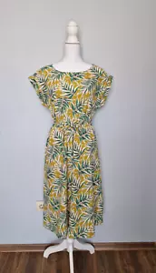 Damen KING LOUIE Grun / Gelb Dress Kleider Kurzarm Gr. 40 - Bild 1 von 11