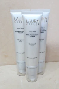 LAURA GELLER SPACKLE SKIN PERFECTING PRIMER ORIGINAL CLEAR 2 OZ LOT OF 3 - Picture 1 of 3