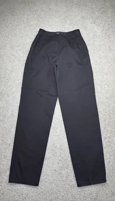 复古牧马人裤子女式 26x30 黑色高腰打褶裸背落基山脉美国 — 第 1/4 张图片