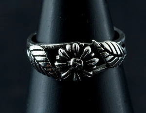 Bague de pied orteil Fleur ajustable-Bijou Argent massif 925 -1.3g-K27 4127 - Picture 1 of 1