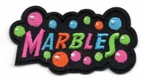 MARBLES Iron On Patch Sports Game - Picture 1 of 1