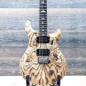 PRS SE Custom 24 Burled Ash Limited Edition Natural El. Guitar w/Bag #G110243 - Picture 1 of 20