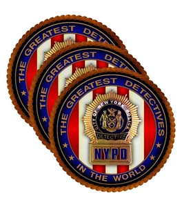 NYPD DETECTIVE NEW YORK POLICE DEPARTMENT DECAL STICKER 3M USA VEHICLE WINDOW - Picture 1 of 2