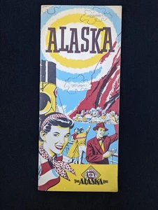 1952 ALASKA Steamship Co Cruise Lines Prospekt Fahrplan Werbung - Bild 1 von 4