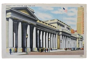 Postal de la estación de Pennsylvania de la ciudad de Nueva York 1949 - Imagen 1 de 11