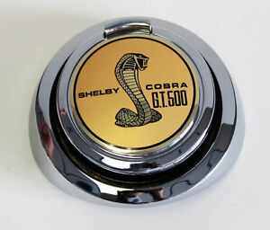 NEW 1967 - 1968 Mustang Shelby Cobra Gas Cap Gold Pop Open  Snake GT500 Emblem