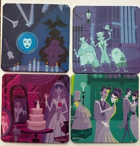 Disney Haunted Mansion Shag Untersetzer 4er Set - Bild 1 von 4