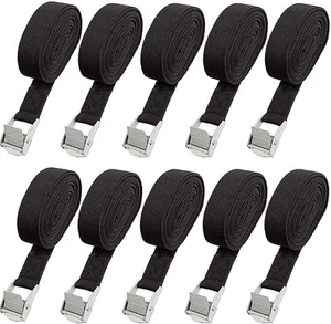 10 Pack Lashing Straps 16ft x 1" Tie Down Straps Cam Buckle Straps Heavy Duty... - Picture 1 of 7