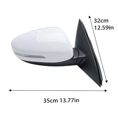 Right White Side Door Mirror W/Heated Signal 6 Pin For Kia Optima 2014-2015 Foto 1 de 4