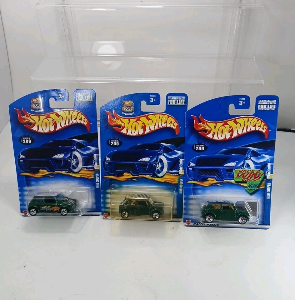 Hot Wheels Lot Of 3 Mini Cooper Variations 2002 Collector No.200 - Image 1 of 4