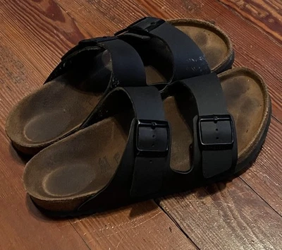 Sandalias Birkenstock Arizona clásicas cómodas negras para hombre talla 41 Foto 1 de 4