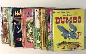 Lot of 8 Little Golden Books Hardcover Mixed Titles Vintage - Picture 1 of 22