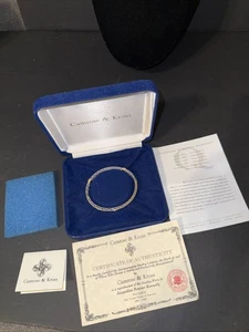 Brazalete pavé tono plata Camrose and Kross JBK Jacqueline Bouvier Kennedy - Imagen 1 de 11