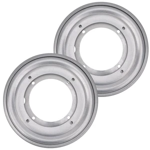 2er-Pack 5,5 Zoll Lazy Susan Hardware 5/16 Zoll dicke runde rotierende Lagerplatte, silv... - Bild 1 von 7