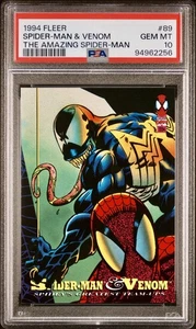 1994 Fleer Amazing Spider-Man #89 Spider-Man & Venom PSA 10 ๐ Pop 4 - Picture 1 of 2