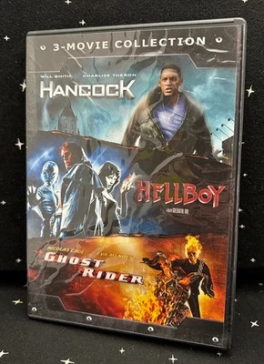 DVD 3-Movie Collection "Hancock" "Hellboy" "Ghost Rider" 2021 PG-13 - Image 1 of 4
