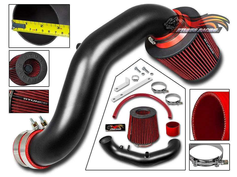 Kit de entrada de ar RTunes V2 02-06 Acura RSX base cupê corrida RAM + filtro - Imagem 1 de 4
