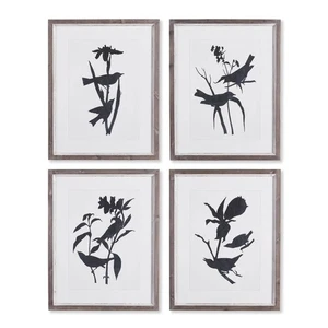 Moderne Vogel und Ast Kunstwerke - Übergang Wandkunst 4er Set - Bild 1 von 5