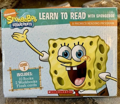 Vintage 2009 SpongeBob Squarepants Phonics Learn To Read Level 2 Box Set, 12 - Image 1 of 4