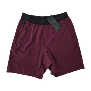 NUEVO Pantalones Cortos Ten Thousand The Interval 7" Sin Forro Para Hombre Talla PEQUEÑA Granate - Imagen 1 de 12
