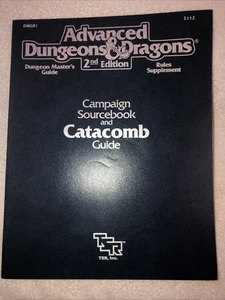 Rare AD&D 2nd Ed. DMGR1 Campaign Sourcebook & Catacomb Guide TSR #2112 1990 - Ex - Picture 1 of 14