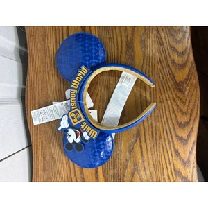 Walt Disney World Mickey Mouse Ears Headband Blue Parks Souvenir NEW - Picture 1 of 4