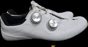 Gebrauchte Specialized S-Works Torch Schuhe 41,5 Größe 199 $ weiße Farbe kostenloser Versand - Bild 1 von 5