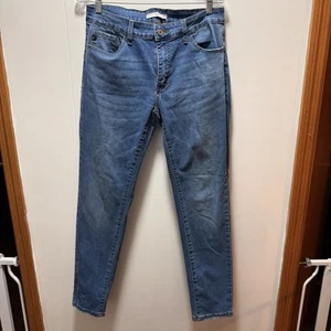 Kancan Mid Rise Skinny Blue Denim Stretch Jeans Women’s Size 13/30 - Picture 1 of 6