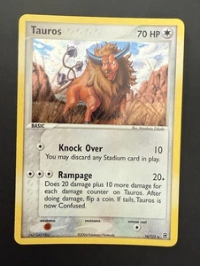 Pokemon TCG EX Fire Red Leaf Green Tauros Rare Holo 16/112 Near Mint - Picture 1 of 19