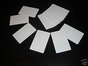1000 leere PVC Kunststoff Foto Ausweis weiß Kreditkarte 30Mil - Bild 1 von 1