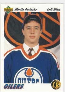 1991-92 Martin Rucinsky Rookie RC  Upper Deck #70 Edmonton Oilers - Picture 1 of 2