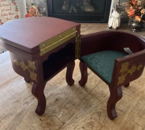 American Girl Cecile's Parlor Desk Seat Historical Retired 2014 Table Wood - Picture 1 of 6