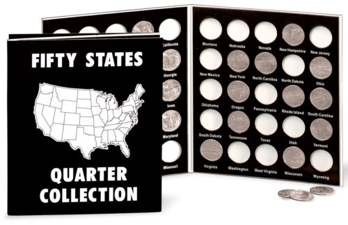 Fox Valley Traders Commemorative State Quarters Album, Black White