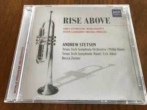 Rise Above by Andrew Stetson, Texas Tech Symphony, Zeisler (CD, 2019, MSR) NEW - Foto 1 di 3
