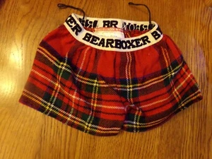Build A Bear Workshop BOYS PLAID BOXERS - Picture 1 of 2