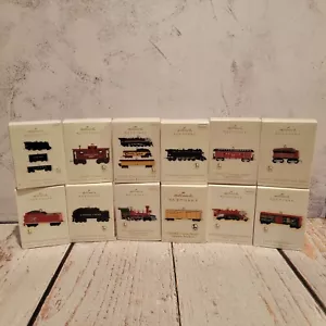Lot of 12 Hallmark Keepsake Ornament  trains (A9) - Picture 1 of 5