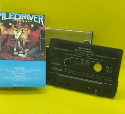 PILEDRIVER METAL INQUISITION Cassette Tape Original 1984 Heavy Metal Thrash Rare - Image 1 of 4