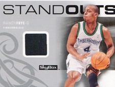 2008-09 SkyBox Standouts Timberwolves Basketball Card #SOFO Randy Foye Jsy