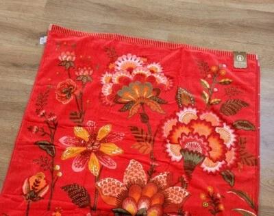 NEU Pip Studio Strandlaken 100x180 Badetuch Handtuch Sunny Side Up Rot Red XXL  - Bild 1 von 4