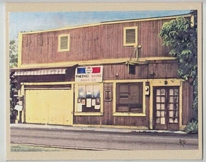 PANCIPANCI STORE HALEIWA GICLEE F/HAND COLORED ORIGINAL PHOTO ON 8X10" TAN MATT - Picture 1 of 1