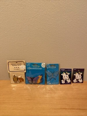 Lote de apliques vintage hierro sobre llaso apso mariposas vacas Foto 1 de 4