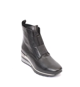MOT-CLe 1618b Multi-Color Leather Ankle Wedge Boots 38 / US 8 - Picture 1 of 9