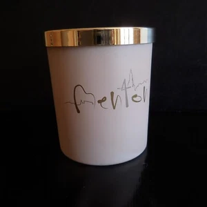 Bougie parfumée cire verre art déco upcycling design Menton France N3712 - Imagen 1 de 12