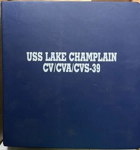 1999 2000 USS LAKE CHAMPLAIN CV-39 CVA-39 CVS-39 US NAVY SAILOR REUNION BINDERS - Picture 1 of 7