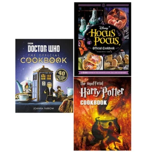 Disney Hocus Pocus, Doctor Who, Official Cookbook 3 Books Set Unofficial Harry - Picture 1 of 4